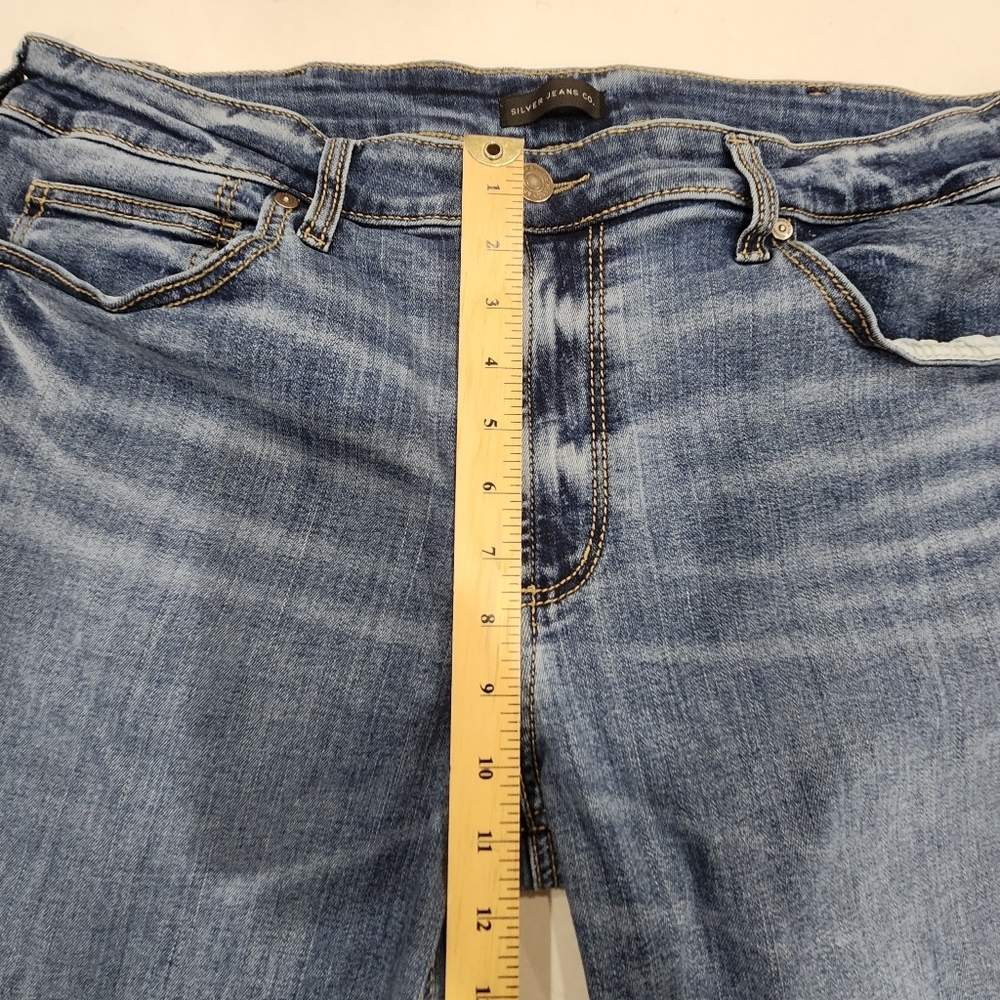 Vintage Silver Zac Jeans Mens 38x30 Straight Relaxed Fit Denim Medium Blue Wash - Picture 8 of 12